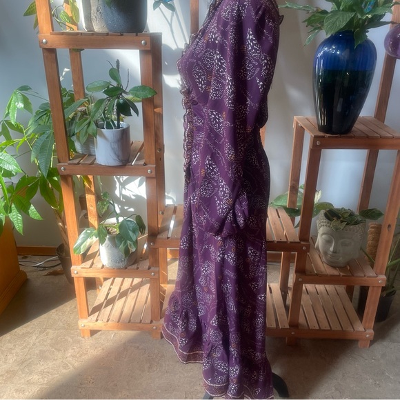 Max Studio NWT Boho Cinched Front Midi Dress - Picture 7 of 10